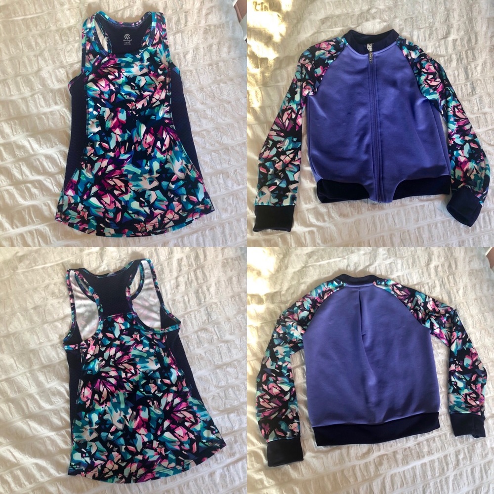 Set 2: Champion bomber jacket & tank